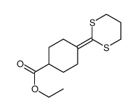 ethyl 4-(1,3-dithian-2-ylidene)cyclohexane-1-carboxylate Structure