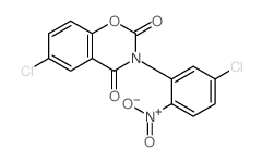 4-chloro-8-(5-chloro-2-nitro-phenyl)-10-oxa-8-azabicyclo[4.4.0]deca-2,4,11-triene-7,9-dione Structure