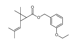 (3-ethoxyphenyl)methyl (1R,3R)-2,2-dimethyl-3-(2-methylprop-1-enyl)cyclopropane-1-carboxylate Structure