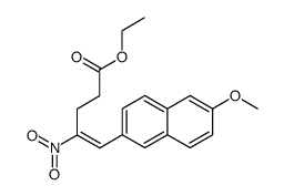 ethyl 5-(6-methoxynaphthalen-2-yl)-4-nitropent-4-enoate结构式