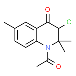 4(1H)-Quinolinone,1-acetyl-3-chloro-2,3-dihydro-2,2,6-trimethyl- Structure