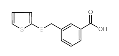 3-[(2-THIENYLTHIO)METHYL]BENZOIC ACID structure