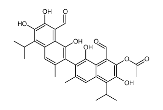 1,1',6,6',7,7'-hexahydroxy-5,5'-diisopropyl-3,3'-dimethyl[2,2'-binaphthalene]-8,8'-dicarbaldehyde monoacetate picture