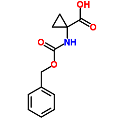 1-(Benzyloxycarbonylamino)cyclopropyl-1-carboxylic acid structure