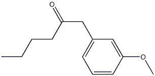 1-(3-METHOXYPHENYL)HEXAN-2-ONE Structure