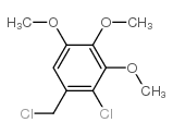 2-chloro-1-(chloromethyl)-3,4,5-trimethoxybenzene Structure