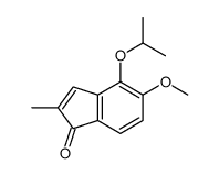 5-methoxy-2-methyl-4-propan-2-yloxyinden-1-one结构式