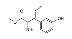 2-amino-4-fluoro-3-(3'-hydroxyphenyl)-3-butenoic acid, methyl ester Structure