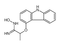 2-(9H-Carbazol-4-yloxy)-N-hydroxypropanimidamide Structure
