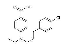 4-[3-(4-chlorophenyl)propyl-ethylamino]benzoic acid结构式