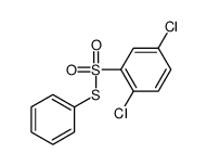 1,4-dichloro-2-phenylsulfanylsulfonylbenzene Structure