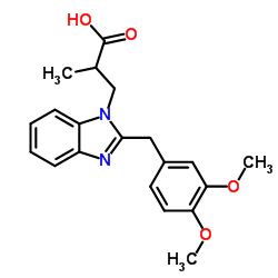 3-[2-(3,4-DIMETHOXY-BENZYL)-BENZOIMIDAZOL-1-YL]-2-METHYL-PROPIONIC ACID picture