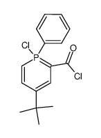 4-tert-Butyl-1-chlor-1-phenyl-λ5-phosphorin-2-carbonsaeurechlorid结构式