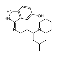 3-[(5-methyl-3-piperidin-1-ylhexyl)amino]-1H-indazol-5-ol Structure