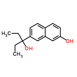 7-(3-Hydroxy-3-pentanyl)-2-naphthol Structure