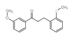 3'-METHOXY-3-(2-THIOMETHYLPHENYL)PROPIOPHENONE structure