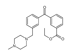 3-CARBOETHOXY-3'-(4-METHYLPIPERAZINOMETHYL) BENZOPHENONE Structure