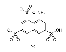 trisodium 8-aminonaphthalene-1,3,6-trisulphonate结构式