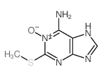 2-methylsulfanyl-1-oxo-purin-6-amine结构式