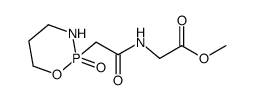 N-[(2-oxo-1,3,2λ5-oxazaphosphinan-2-yl)acetyl]glycine methyl ester结构式