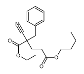 5-O-butyl 1-O-ethyl 2-benzyl-2-cyanopentanedioate结构式