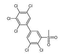 1,2,3,4-tetrachloro-5-(3,4-dichloro-5-methylsulfonylphenyl)benzene结构式