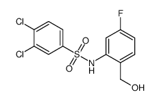 3,4-dichloro-N-[5-fluoro-2-(hydroxymethyl)phenyl]benzenesulfonamide Structure