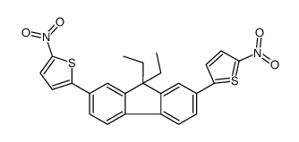 2-[9,9-diethyl-7-(5-nitrothiophen-2-yl)fluoren-2-yl]-5-nitrothiophene结构式