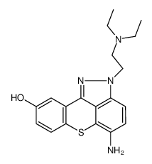 5-amino-N,N-diethyl-9-hydroxy-2H<1>benzothiopyrano<4,3,2-cd>indazole-2-ethanamine Structure