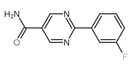 2-(3-fluorophenyl)pyrimidine-5-carboxamide Structure