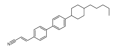 3-[4-[4-(4-pentylcyclohexyl)phenyl]phenyl]prop-2-enenitrile结构式