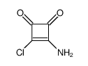 3-Amino-4-chloro-3-cyclobutene-1,2-dione结构式