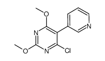 4-chloro-2,6-dimethoxy-5-pyridin-3-ylpyrimidine结构式