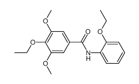 4-Ethoxy-N-(2-ethoxy-phenyl)-3,5-dimethoxy-benzamide结构式