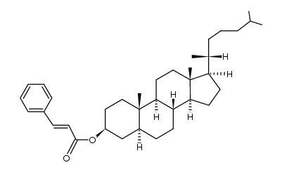 5α-cholestan-3β-yl trans-cinnamate结构式