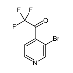 1-(3-bromopyridin-4-yl)-2,2,2-trifluoroethanone结构式