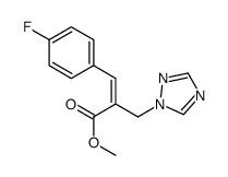 methyl (E)-3-(4-fluorophenyl)-2-(1,2,4-triazol-1-ylmethyl)prop-2-enoate Structure