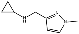 N-[(1-methyl-1H-pyrazol-3-yl)methyl]cyclopropanamine结构式