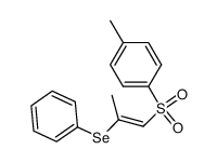 1-Methyl-4-((E)-2-phenylselanyl-prop-1-ene-1-sulfonyl)-benzene结构式