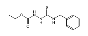 3-benzylthiocarbamoyl-carbazic acid ethyl ester结构式