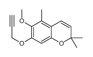 6-methoxy-2,2,5-trimethyl-7-prop-2-ynoxychromene结构式