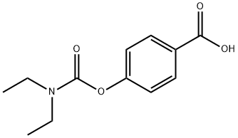 4-[(Diethylcarbamoyl)oxy]benzoic acid Structure