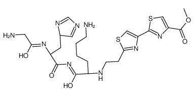 N-(glycyl-histidyl-lysyl)-2-(4''-methoxycarbonyl-2'',4'-bithiazol-2'-yl)ethylamine picture