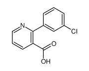 2-(3-chlorophenyl)pyridine-3-carboxylic acid结构式