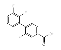 2,2',3'-TRIFLUORO-[1,1'-BIPHENYL]-4-CARBOXYLIC ACID Structure