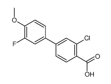 2-chloro-4-(3-fluoro-4-methoxyphenyl)benzoic acid结构式