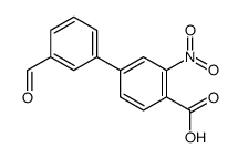 4-(3-formylphenyl)-2-nitrobenzoic acid结构式