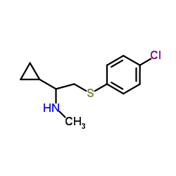 2-(4-chlorophenyl)sulfanyl-1-cyclopropyl-N-methyl-ethanamine picture