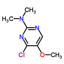 4-Chloro-5-methoxy-N,N-dimethyl-2-pyrimidinamine结构式