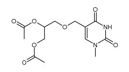 5-[(2,3-diacetoxy-1-propoxy)methyl]-1-methyluracil Structure